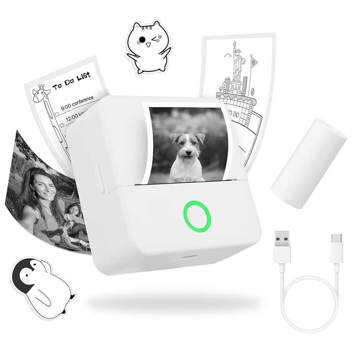 ONE PIXEL - Mini Impresora Portátil Bluetooth Fotos Notas Adhesivas