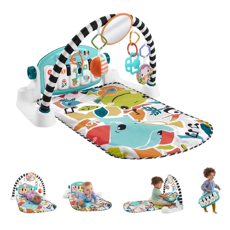 FISHER PRICE - Gimnasio Fisher Price Deluxe Piano Musica Luces Para Bebe