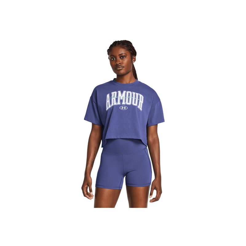 UNDER ARMOUR - Camiseta Mujer UNDER ARMOUR HW SCRPTED WM CRP SS Purpura UNDER ARMOUR.