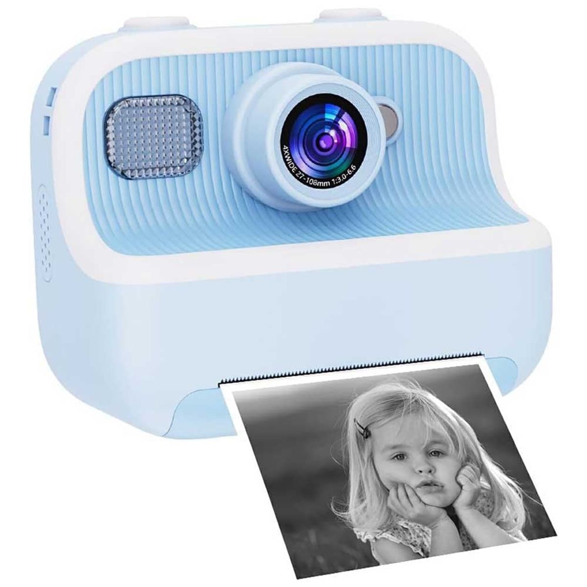 ONE PIXEL - Cámara Instantánea Para Niños Doble Lente Azul