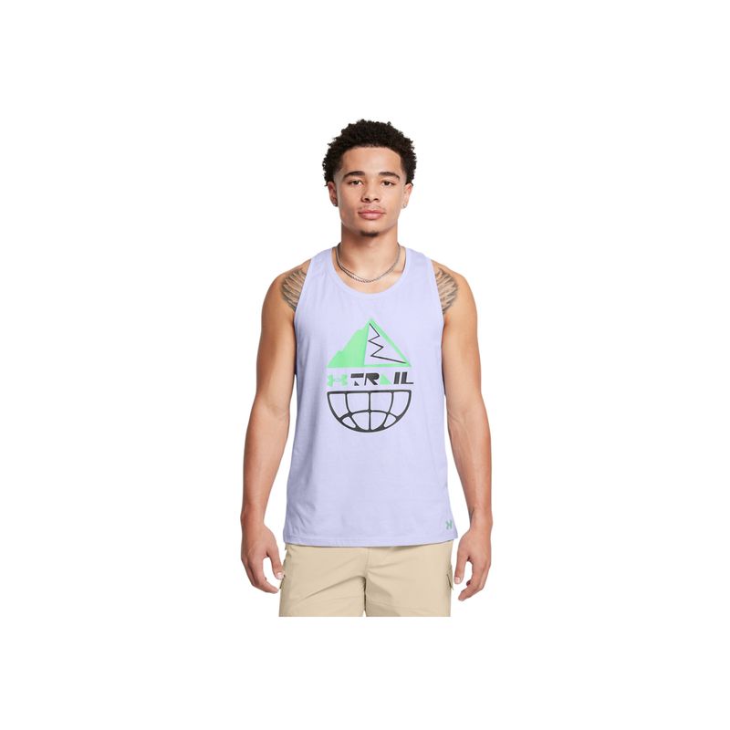 UNDER ARMOUR - Camiseta Hombre UNDER ARMOUR UA RUN TRAIL TANK Purpura UNDER ARMOUR.