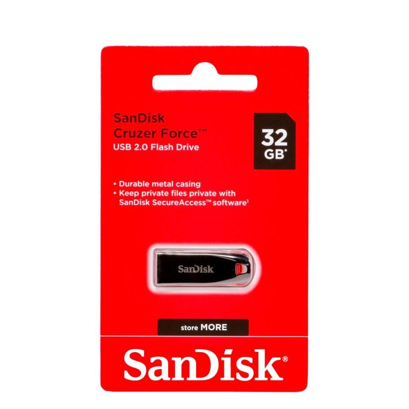 SANDISK - Memoria USB Sandisk cruzer force 32GB