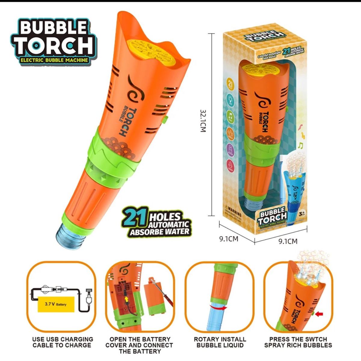 SHEN HUANG - Máquina de burbujas de antorcha Automatica