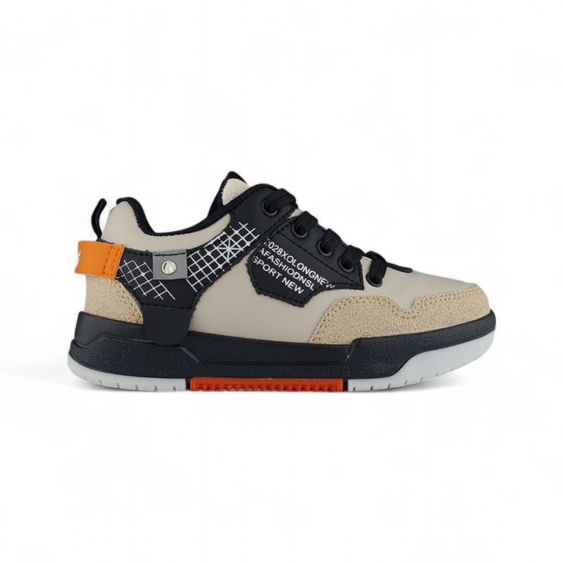TITINOS - Tenis Niño Cordon Casual Beige Titinos
