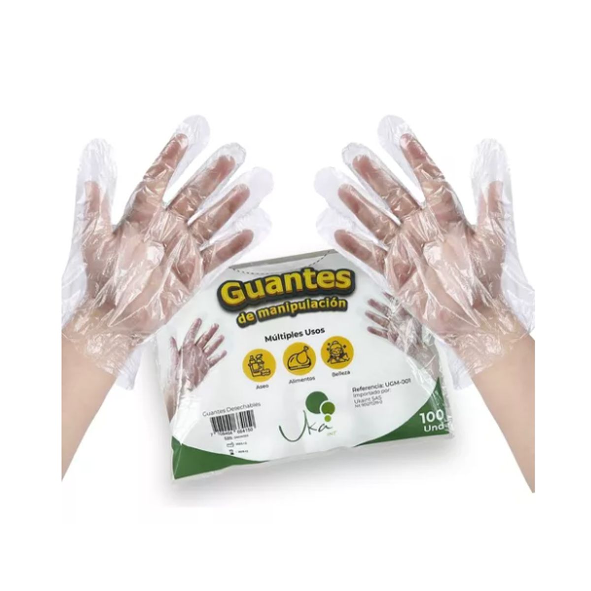 UKAINT - Guantes de Manipulacion alimentos restaurante x100
