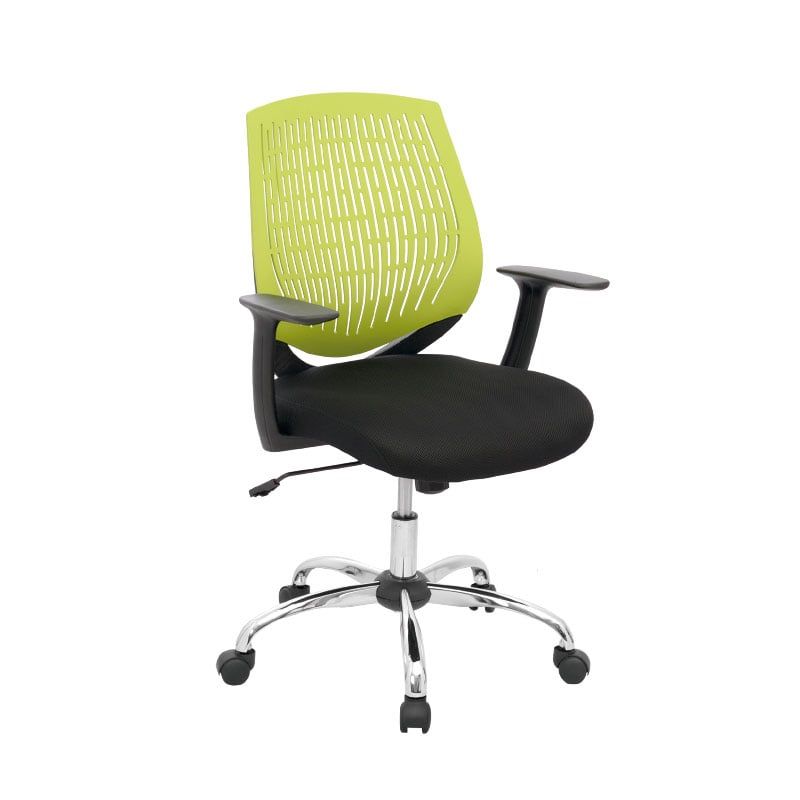 GENERICO - Silla Escritorio Suiza Cl Ejecutiva Verde Brazos Fijos - Mobili shop