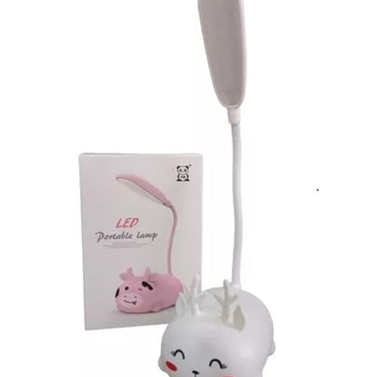 GENERICO - Mini Lámpara Mesita Noche Cuello Cisne Ajustable Recargable