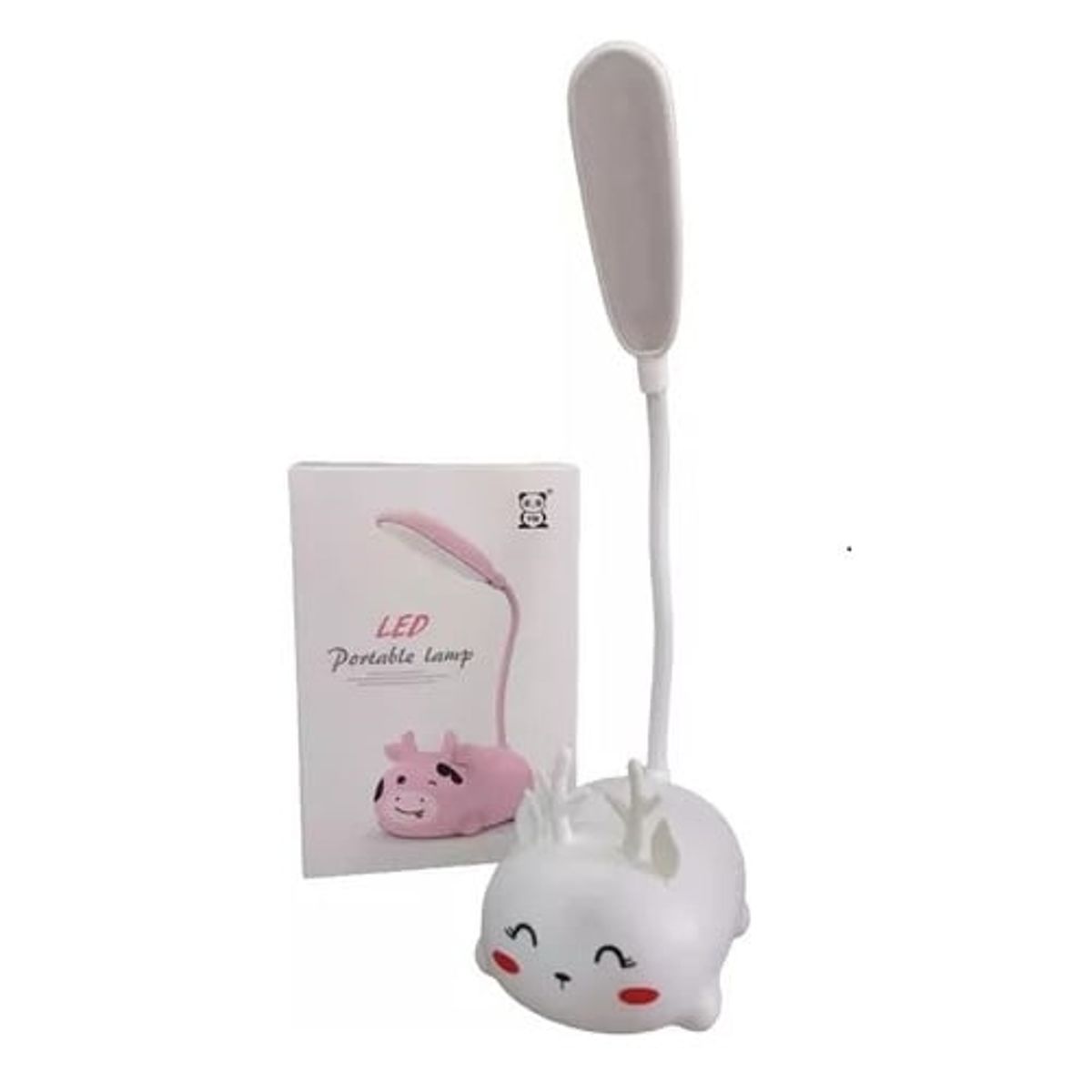 GENERICO - Mini Lámpara Mesita Noche Cuello Cisne Ajustable Recargable