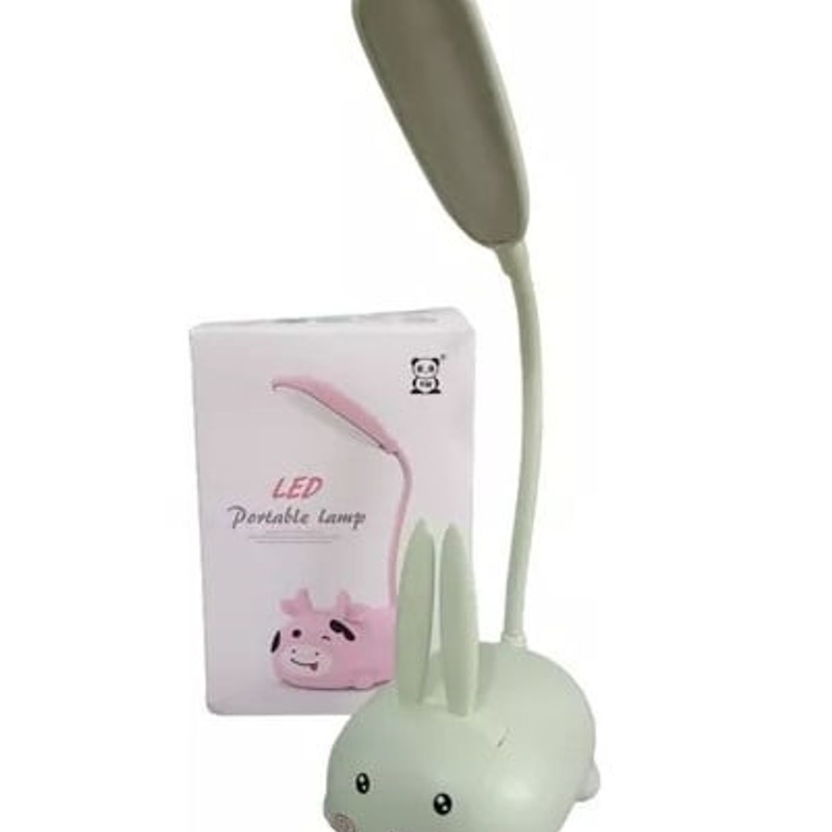 GENERICO - Mini Lámpara Mesita Noche Cuello Cisne Ajustable Recargable