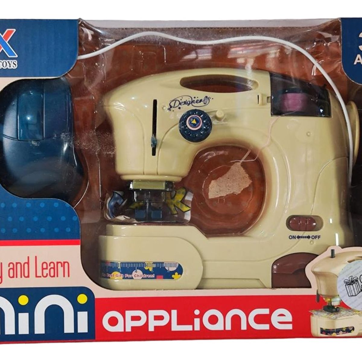 GENERICO - Kit Maquina Coser Costura Juguete Pequeña Niños Niñas Pedal