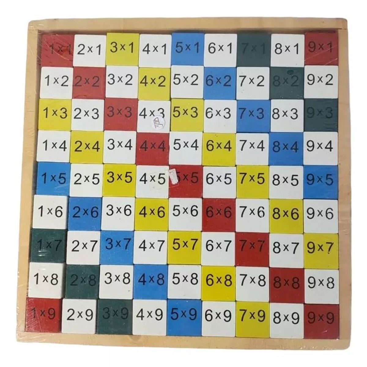 GENERICO - Juego Tablas Multiplicar Didáctico Madera Aprendizaje Niños