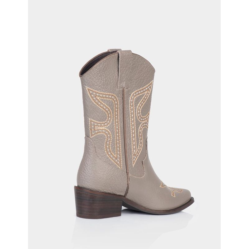 STIVALI - Bota Texana Desire Cuero Gris