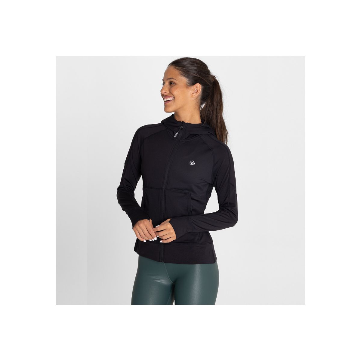 BSOUL - Chaqueta F. ZIP HOODIE WARMER Mujer Negro BS29002123-N11 BSOUL.