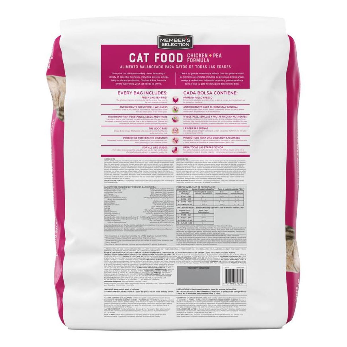 MEMBERS SELECTION - Alimento Balanceado con Pollo y Guisantes Gatos 6.8 kg