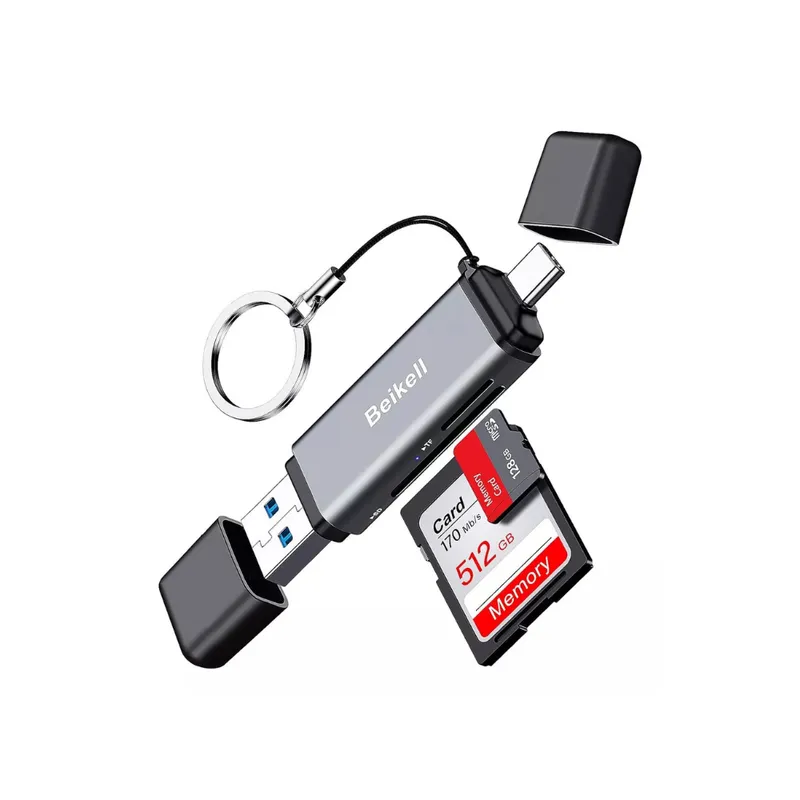 GENERICO - Beikell Lector De Tarjetas Sd/micro Sd, Usb, Usb C 3.0