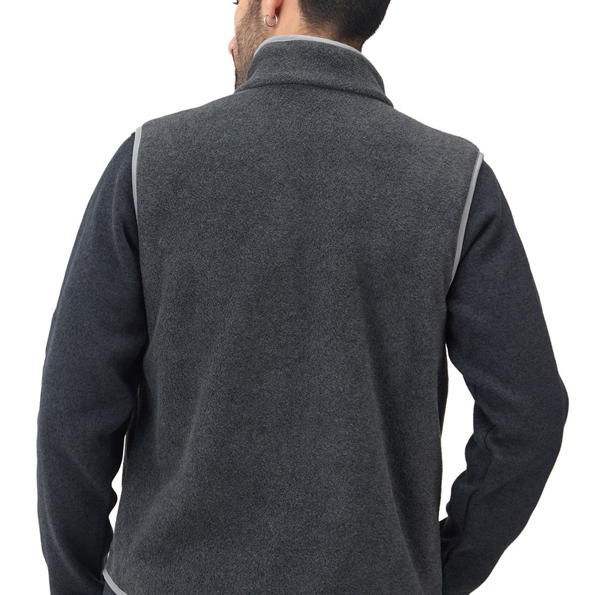 SANTANA - Chaleco Térmico Hombre Laguna de Tota Gris Oscuro