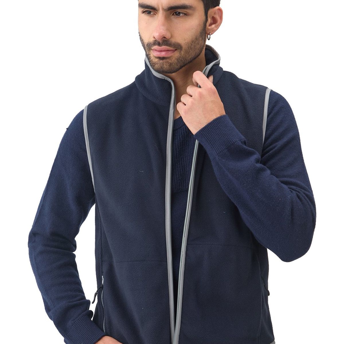 SANTANA - Chaleco Térmico Hombre Laguna de Tota Azul Oscuro