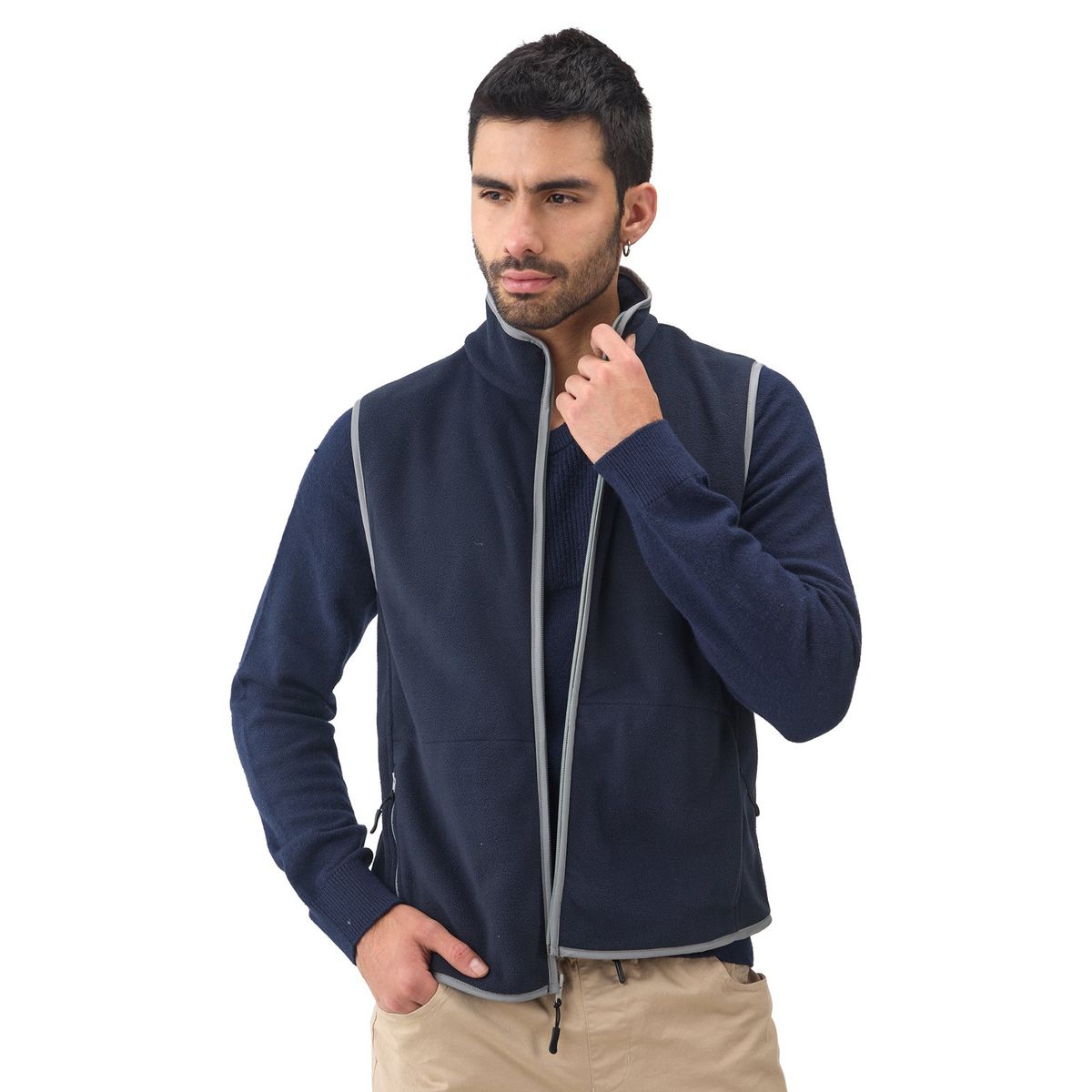 SANTANA - Chaleco Térmico Hombre Laguna de Tota Azul Oscuro