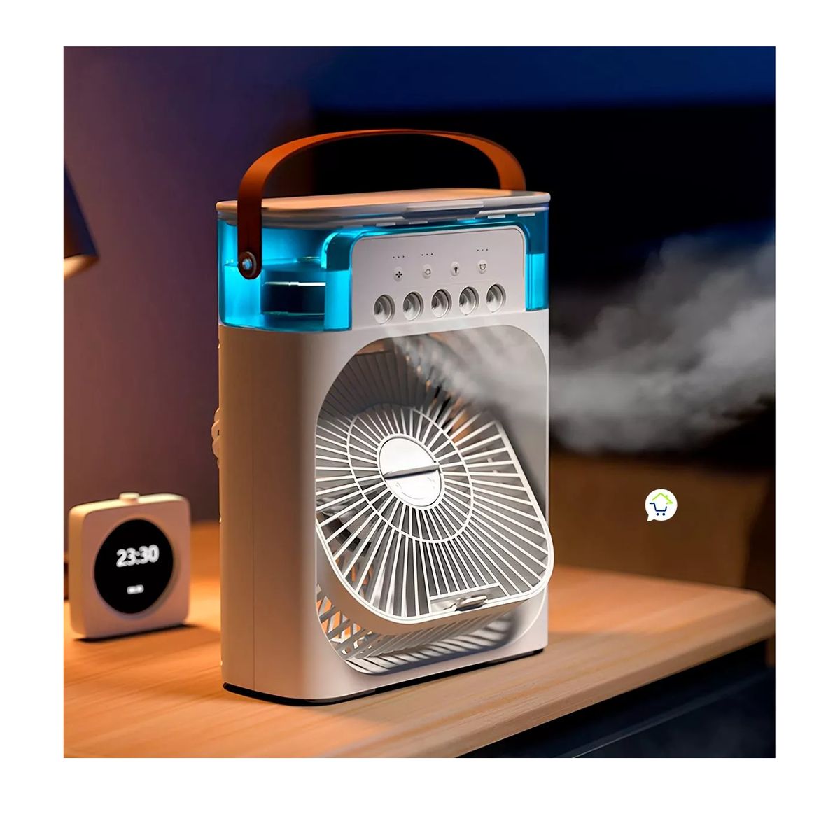GENERICO - Ventilador Enfriador Humidificador Aire Led Difusor Mnv-x1