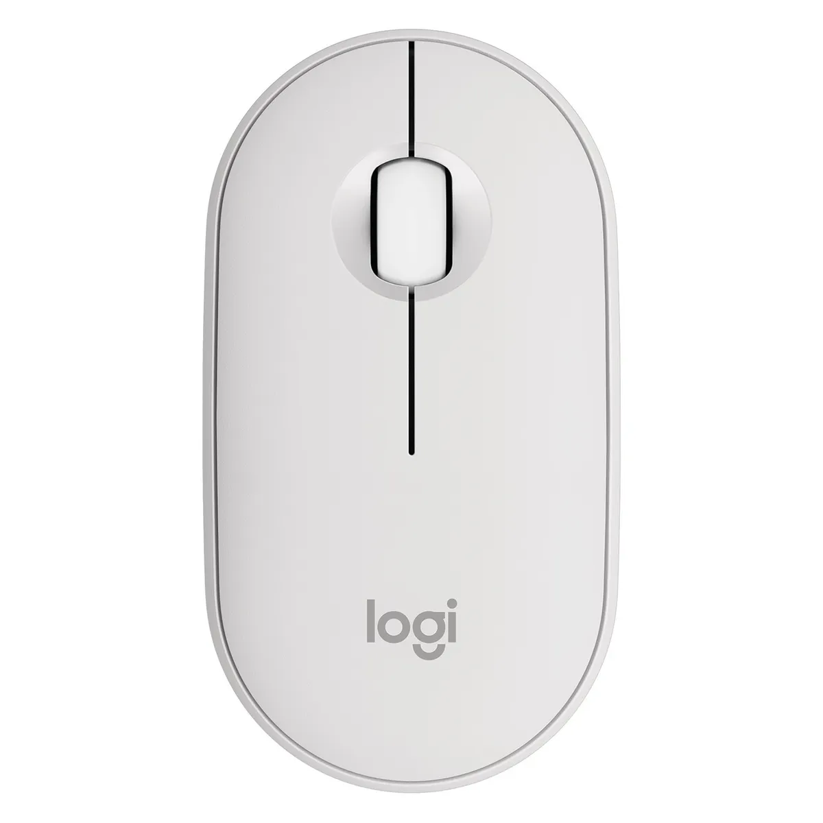 LOGITECH - Mouse Logitech Pebble M350s Inalámbrico Bluetooth Usb Blanco