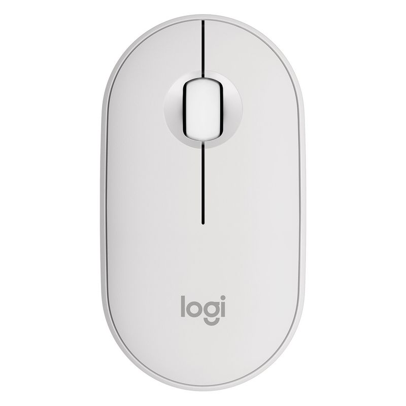 LOGITECH - Mouse Logitech Pebble M350s Inalámbrico Bluetooth Usb Blanco