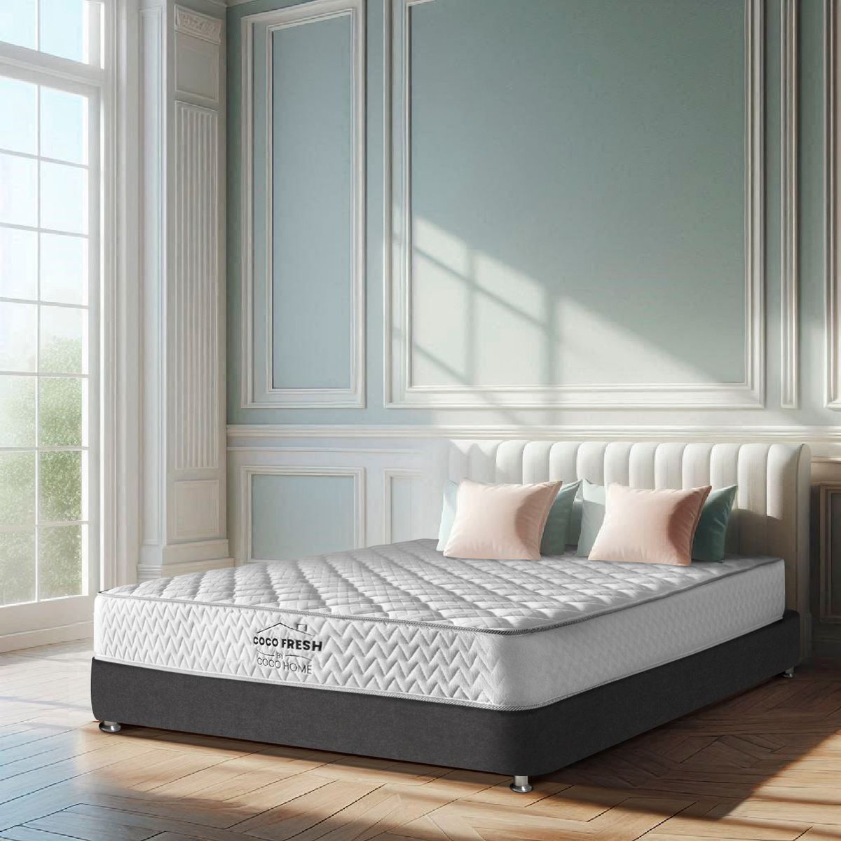 COCO HOME - Colchón Semidoble Resortado Firmeza Media Ortopédico Coco Fersh 120 190.