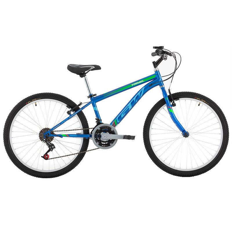 GW - Bicicleta GW Travel rin 24 18 Vel azul