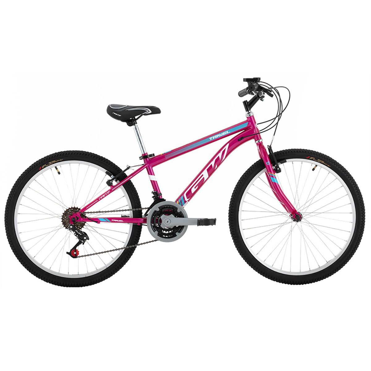 GW - Bicicleta GW Travel rin 24 18 Vel magenta