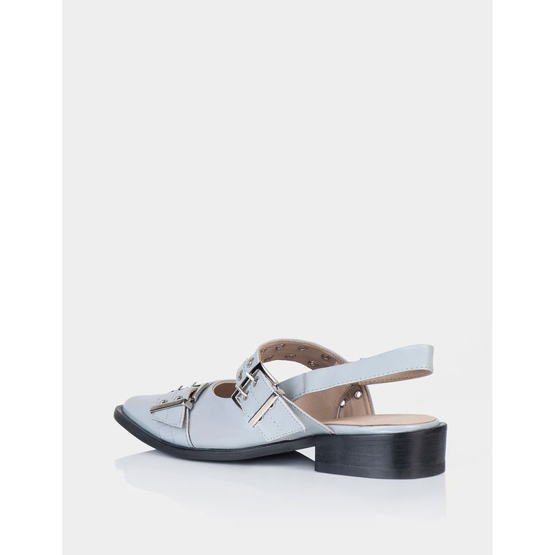 STIVALI - Zapato Slingback Stefania Charol Azul Claro