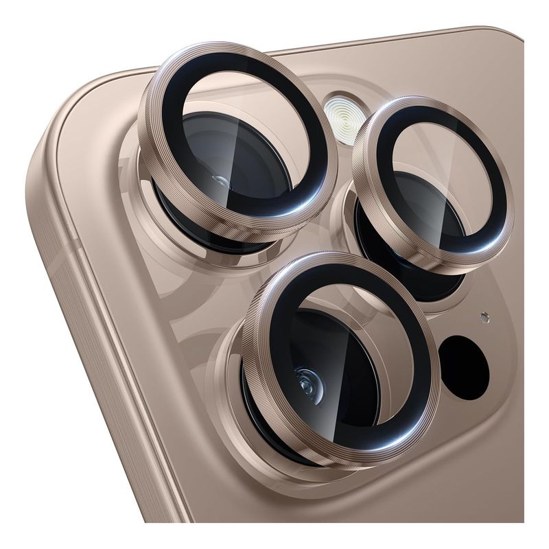 GENERICO - Vidrio set aros de cámara lente para iPhone 16 Pro Max