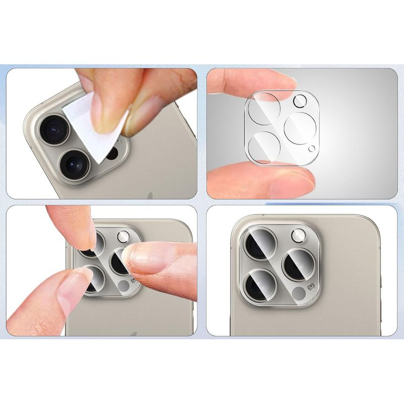 GENERICO - Vidrio templado cámara lente completo para iPhone 16 Pro