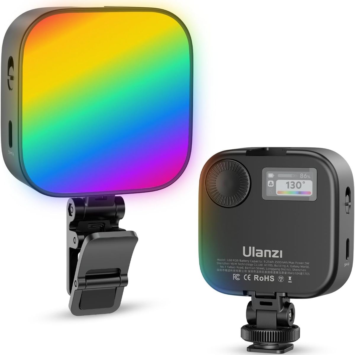 ULANZI - Luz RGB multicolor 60 LED 2500 - 9000k Ulanzi U60 fotografía video