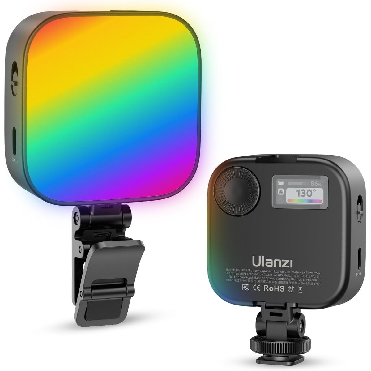 ULANZI - Luz RGB multicolor 60 LED 2500 - 9000k Ulanzi U60 fotografía video