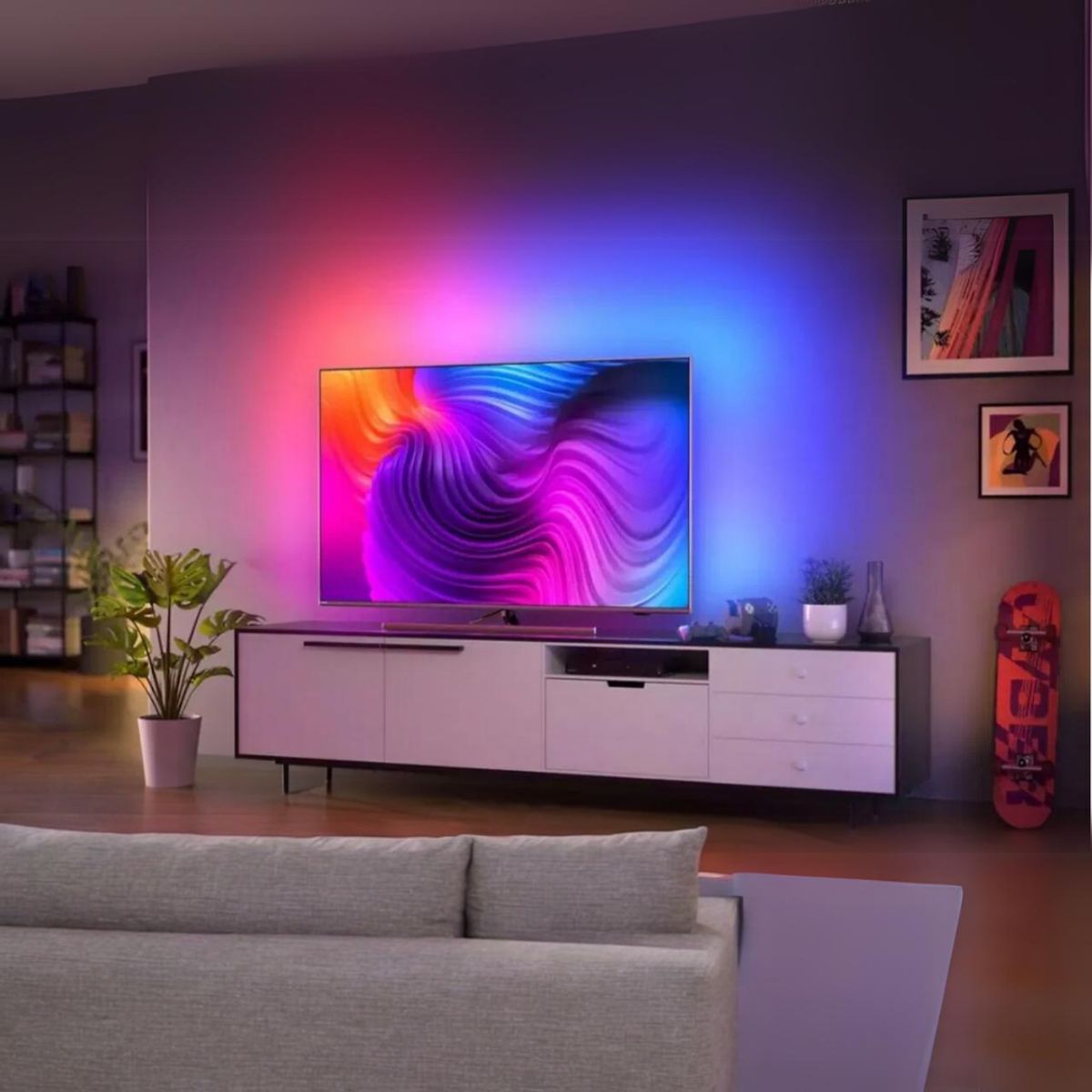GENERICO - Luces Led para TV de Inmersión Ambibox 17 a 28 Sincronización HDMI