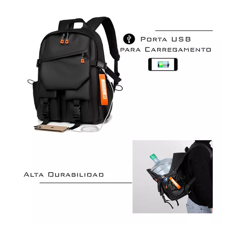 DISTRIBUCIONES GUZ SAS - Morral Maleta portátil USB  goma de 15,6" tela lisa_.