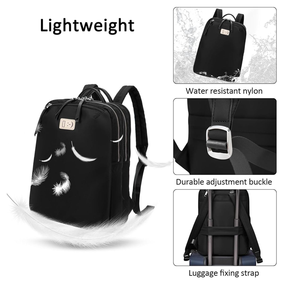 DISTRIBUCIONES GUZ SAS - Morral Maleta portátil USB  goma de 15,6" tela lisa_.