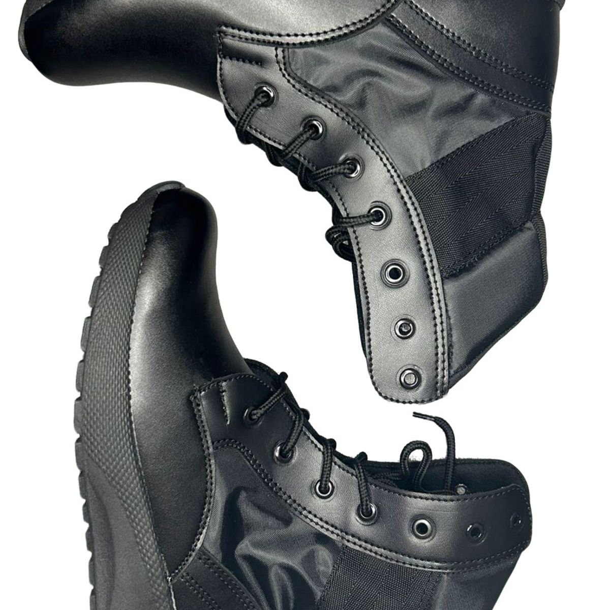 DISTRIONLINE - Botas Militares para niños y niñas tipo Swat Cuero