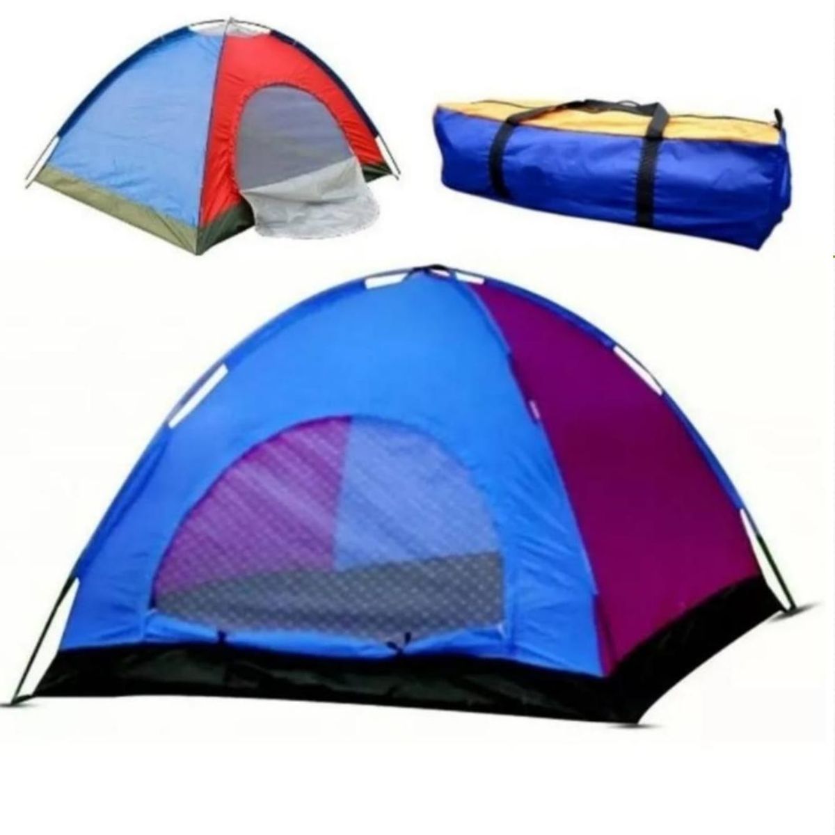 GENERICO - CARPA CAMPING 6 PERSONAS, CAMPAR EN VACACIONES IMPERMEDABLE