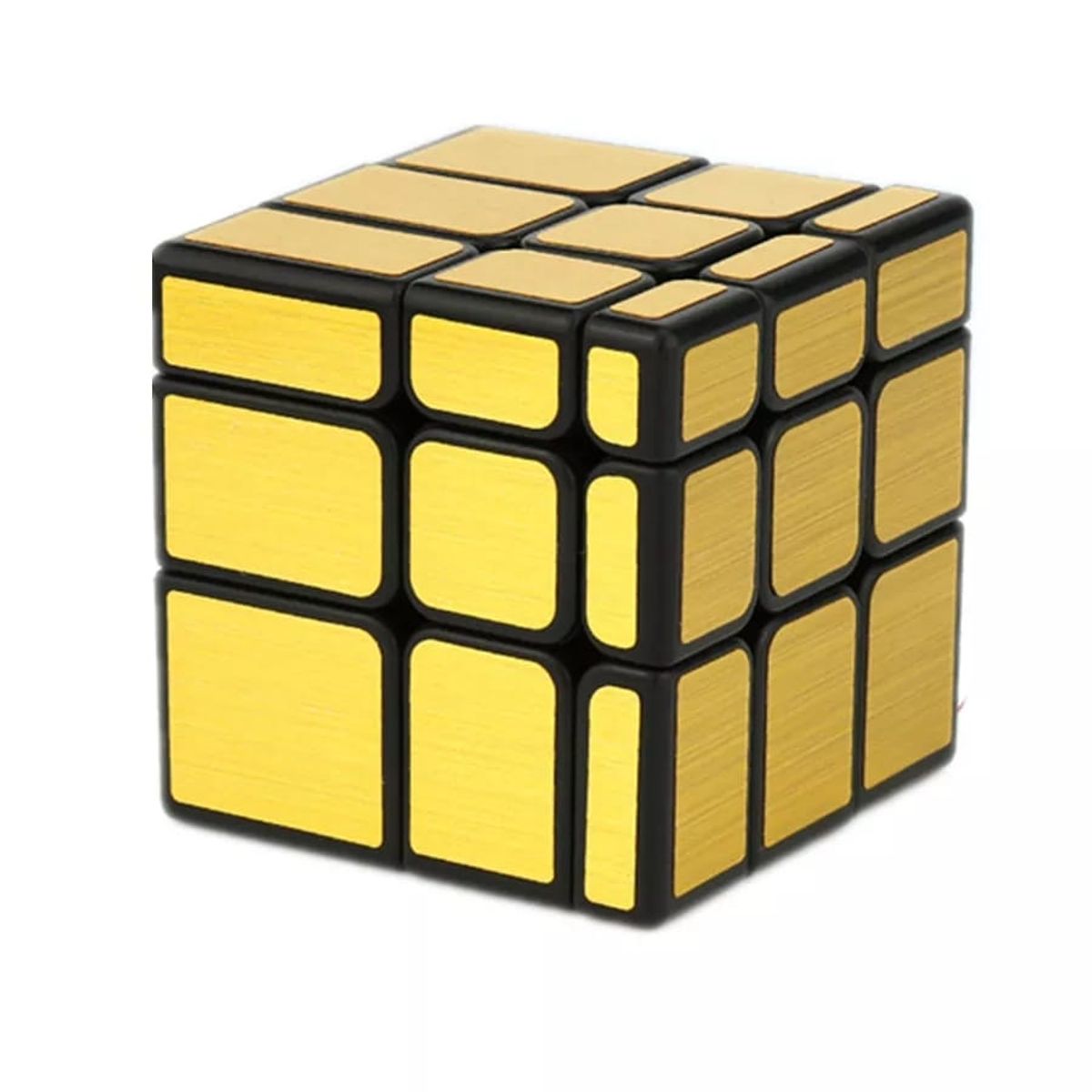 QIYI - Cubo Rubik 3x3 Qiyi Mirror Dorado Espejo