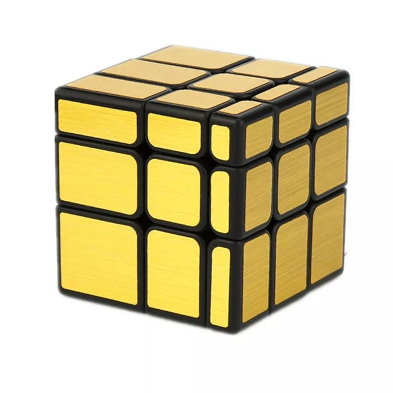 QIYI - Cubo Rubik 3x3 Qiyi Mirror Dorado Espejo