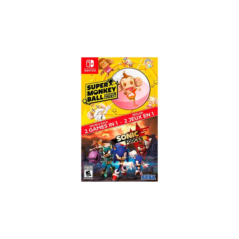 SEGA - Super Monkey Ball Banana Blitz + Sonic Forces 2 en 1 Nintendo Switch