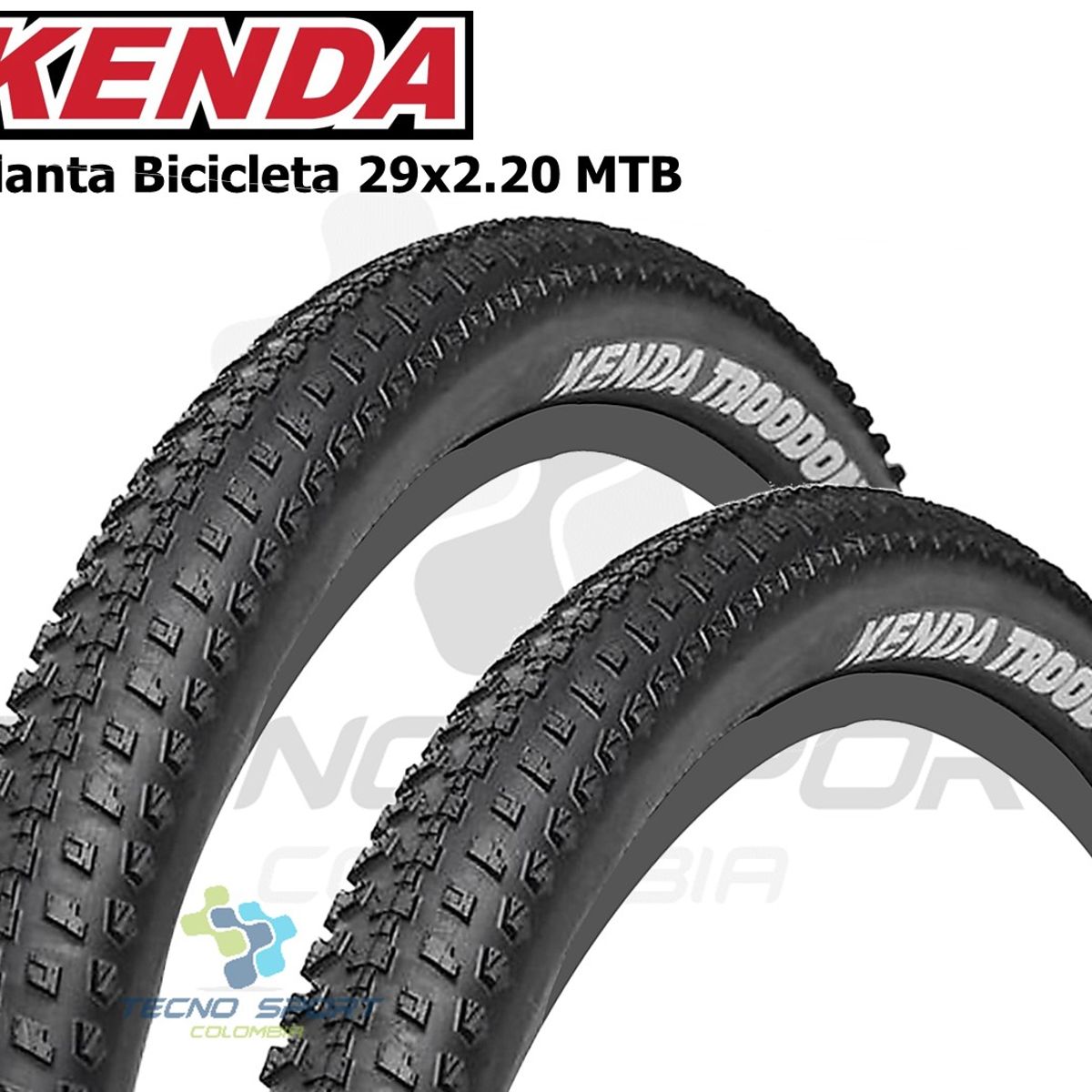KENDA - Llanta Bicicleta 29 X 2.20 Kenda Mtb Coraza X2 Unidades