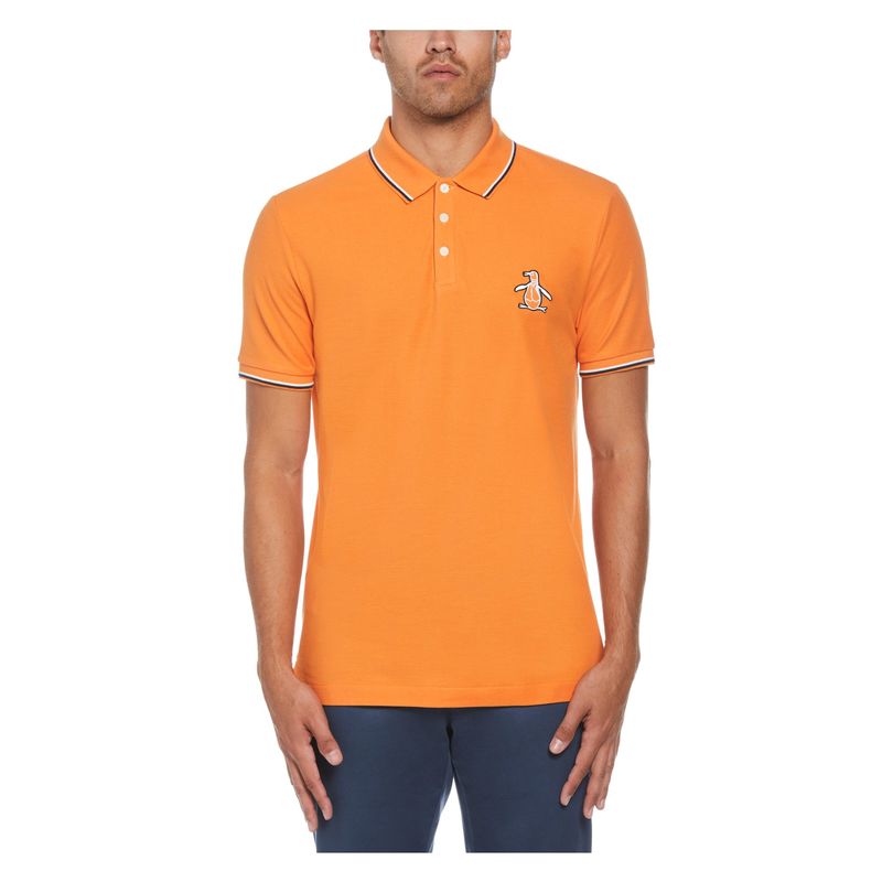 ORIGINAL PENGUIN - Camisa Polo  Penguin Para Hombre 822 Naranja