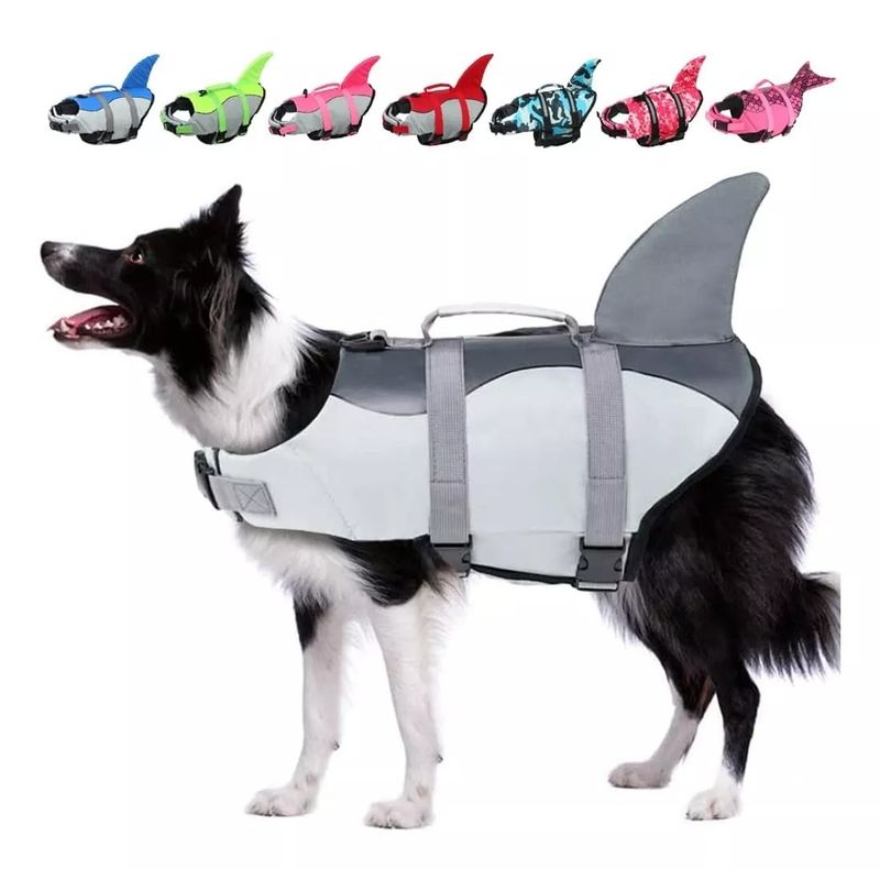 GENERICO - Chaleco Salvavidas Flotadores Para Perros Aleta Tiburon Xs