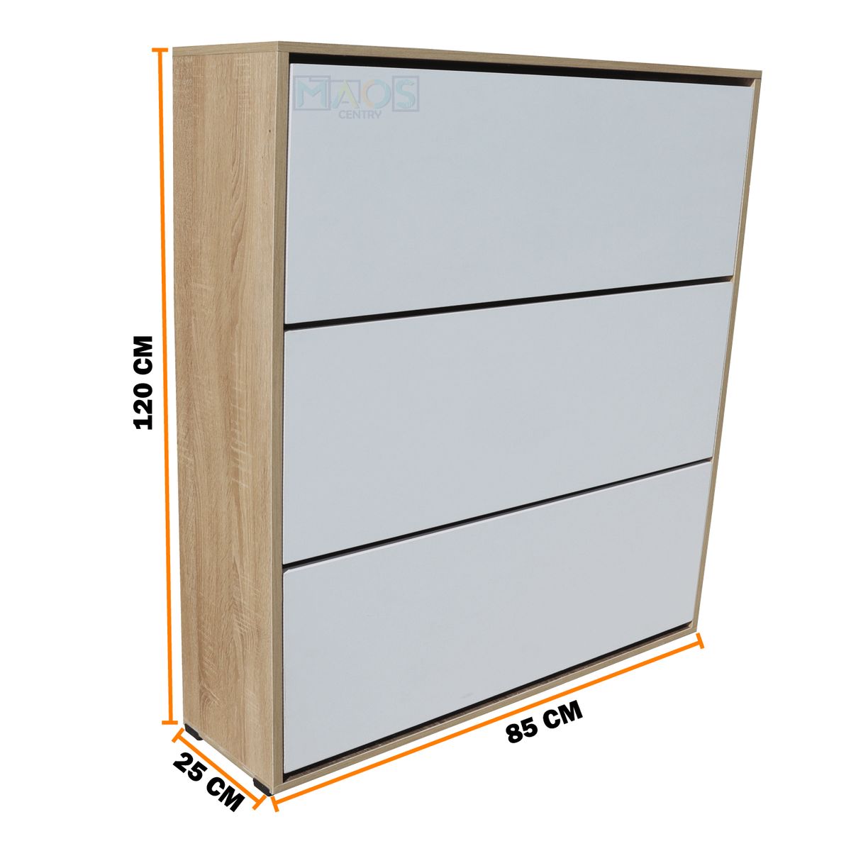 WOOD PETS - MUEBLE ORGANIZADOR ZAPATERO 3 CAJONES