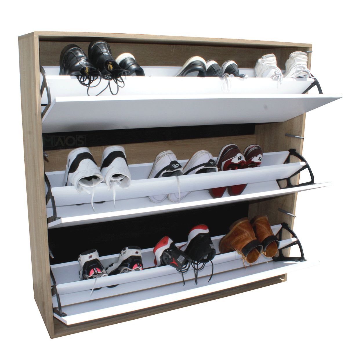 WOOD PETS - MUEBLE ORGANIZADOR ZAPATERO 3 CAJONES