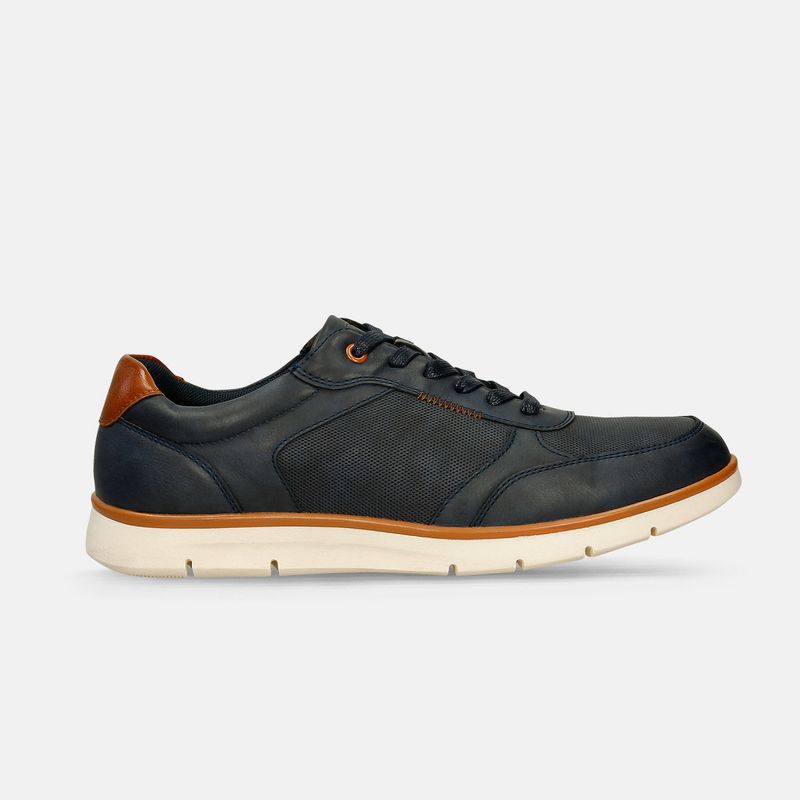 BATA - Tenis Para Hombre Bata Comfit Azul Matt Freddy
