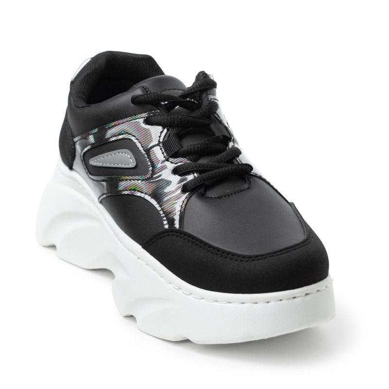 PRICE SHOES - Price Shoes Tenis Moda Mujer 622ZY19LS1024NEGRO