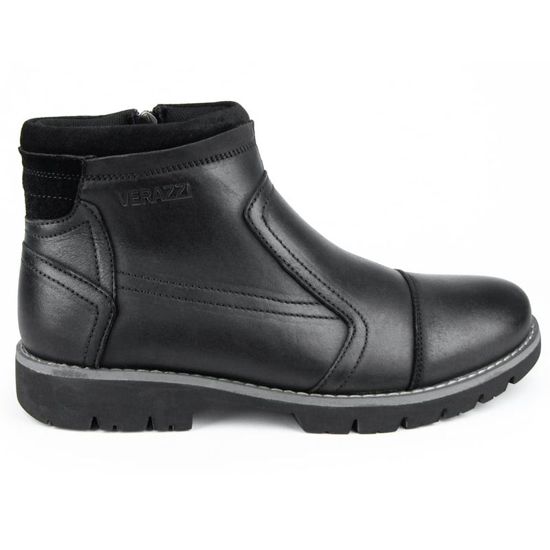 SKY WALK - Sky Walk Botas Cuero Hombres 663123BB23009NEGRO