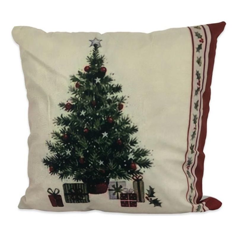 DIMATEX LEON - Cojín Navideño Decoración Navidad + Relleno 45x45cm Árbol